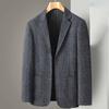 Men's Blazer Coat Fashion Middle-aged Business Casual Professional Wear Casual Loose British Style Sub-trend Four Seasons Suit