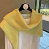 Solid Color Triangular Scarf, Brushed Shawl, Oversized Outer Layer, Autumn and Winter Korean Warm Triangular Scarf, Knitted Scarf