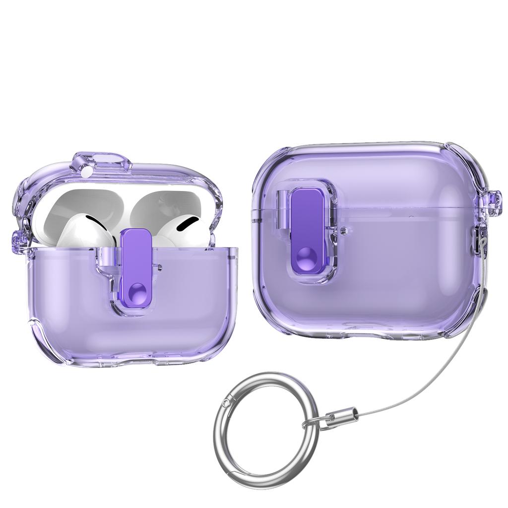 for AirPods Pro 3 Case Cover with Cleaning Kit Secure Lock Clear Case Soft TPU Protective Cover For AirPods Pro 3 with Keychain
