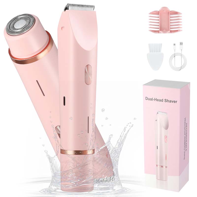 Home Use Portable 2 In 1 Hair Removal Rechargeable Trimmer Wireless Body Shaver Electric Razor Portable Hair Epilator