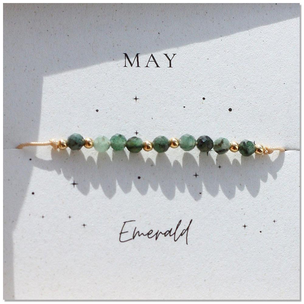 European & American Birthstone Bracelet: Garnet & Amethyst Handcrafted Jewelry in Niche Design.