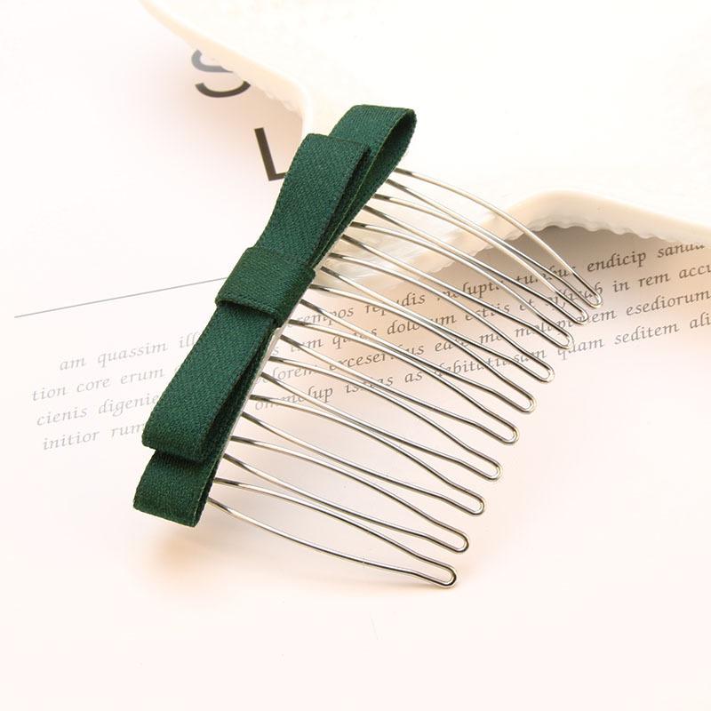 2pcs Bow Hair Comb Hair Clip Headdress Hair Clip