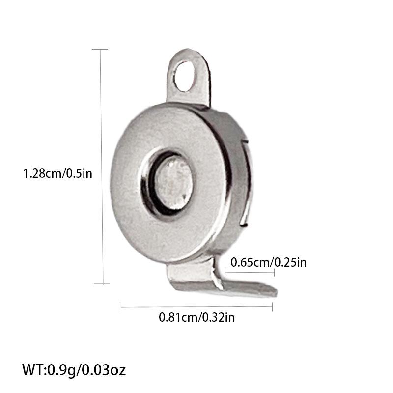 Plum Blossom Magnetic Snap Buttons: Hand-Sewn Invisible Male-Female Magnets (100 pcs)