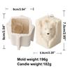 3D Animal Shaped Candle Mold Aromatherapy Soap Mould Resin Epoxy Mould Plaster Ornament for Birthdays and Festivals