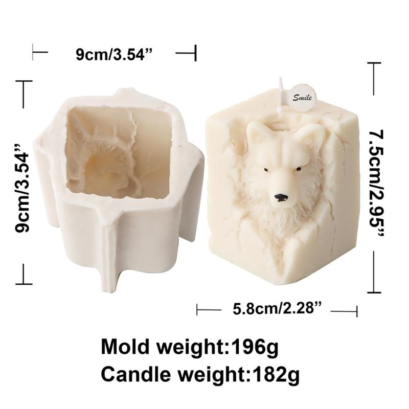 3D Animal Shaped Candle Mold Aromatherapy Soap Mould Resin Epoxy Mould Plaster Ornament for Birthdays and Festivals