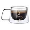 200ml  High Borosilicate Heat-resistant Double Wall Glass Mug Coffee Hand-blown Beer Cup Drinking Glasses With Handle