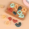 18/21/24 Stück Polymer Clay Ohrring-Ausstecher Geometrie-Form Backform Handgefertigter DIY Schmuckherstellung Kuchen Kekse Ausstecher Kunststoff