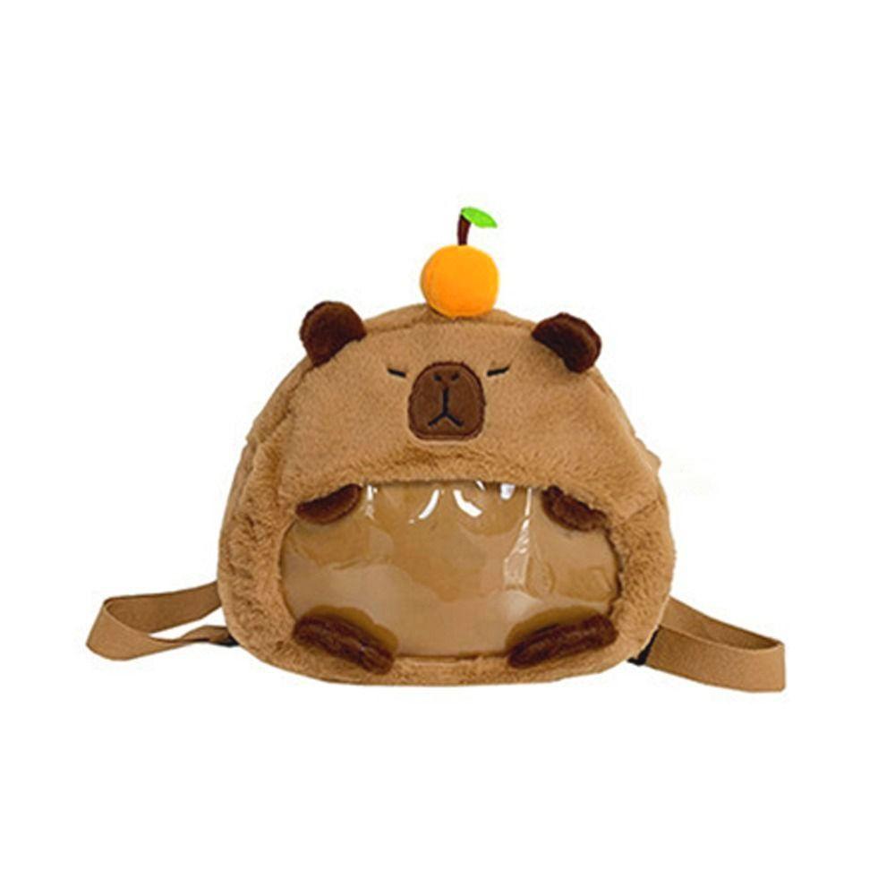 Zipper Bag Transparent Doll Bag Shoulder Bag Anime Backpack Portable Capybara Itabag  Gift