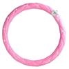 Women Steering Wheel Cover Cute Universal Antislip Pu Lether Rhinestones Car Steering Wheel Cover