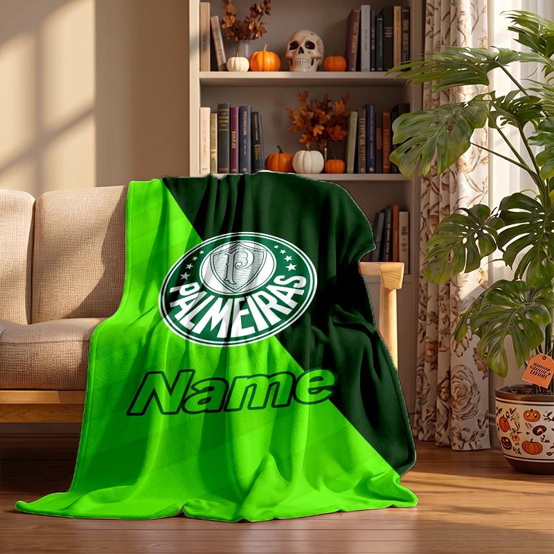 Sociedade Esportiva Palmeiras Custom Flannel Blankets Soft Warm Cozy Throws for Home Decor Holiday Gifts