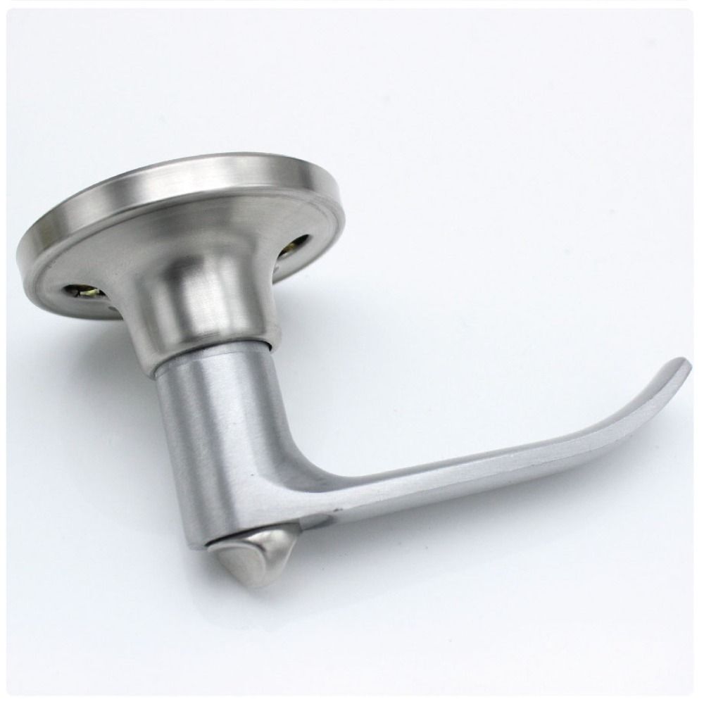 Aluminium Zinc Zinc Alloy Door Handle Lock Silver Three Bar Handle Lock Universal Home Door Lock  Bedroom