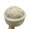 Autumn and Winter New Splicing Dome Two with Cotton Padded Curling Edge Melon Fur Hat Children's Warm Landlord Hat Pullover Hat