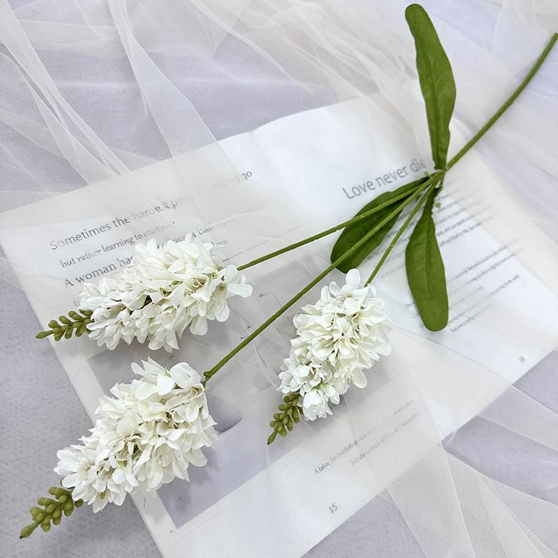 Artificial Lavender Flowers For Wedding Decor And Photo Props With Silk Material