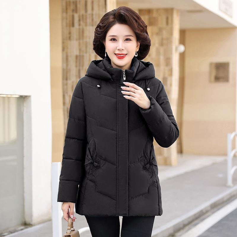 2025 winter new style thick down cotton coat outer cold-proof warm women's winter medium and long