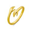Adjustable Open Embrace Ring Fashion Fresh Couple Matching Rings Creative Personality Design