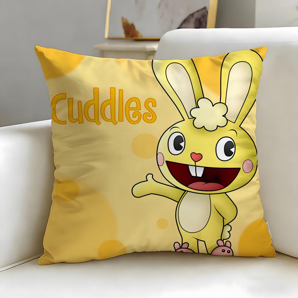 

Класична наволочка для подушки Happy Tree Friends – М яка та легко переться – Універсальна для дивана, ліжка, подорожей та офісу 30cmx30cm