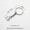 Eco-Friendly Nickel-Free Metal Keyring: DIY Jewelry Accessory, Split Ring Keychain with Doll Pendant