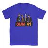 Novelty Band Sum 41 T-Shirt for Men Crew Neck Pure Cotton T Shirts SUM41 Punk Short Sleeve Tees Graphic Printed Clothing