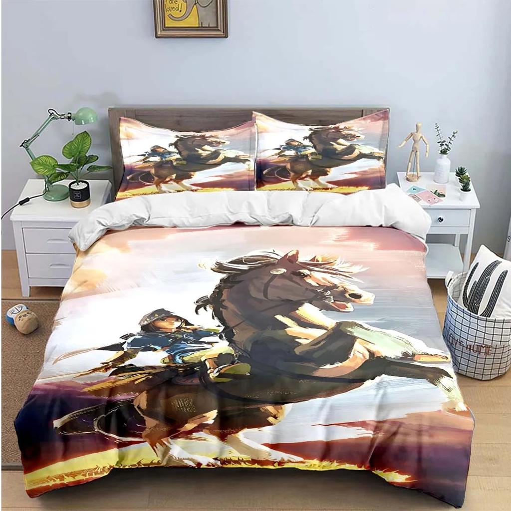 Exquisite Game Z-Zelda Printed Bedding Sets Exquisite Set Duvet Cover Bed Comforter Set Bedding Set Luxury Gift Home Textiles