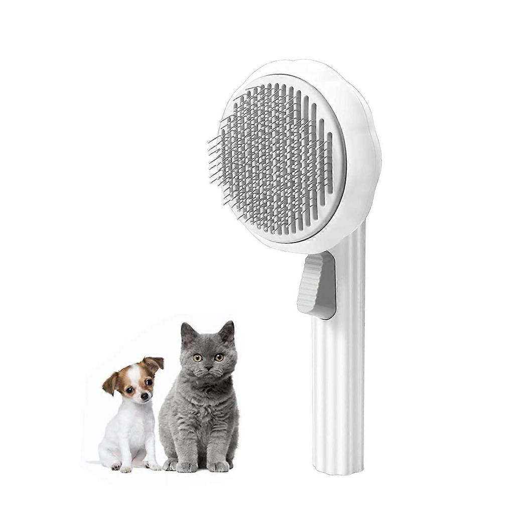 Dog Brush and Comb Cat Grooming Brush, Cat Brushes for Indoor Cats, Self-Cleaning Brush for Dogs, Cats, Short Hair Dog Brush, Cat Comb, Remove Loose H