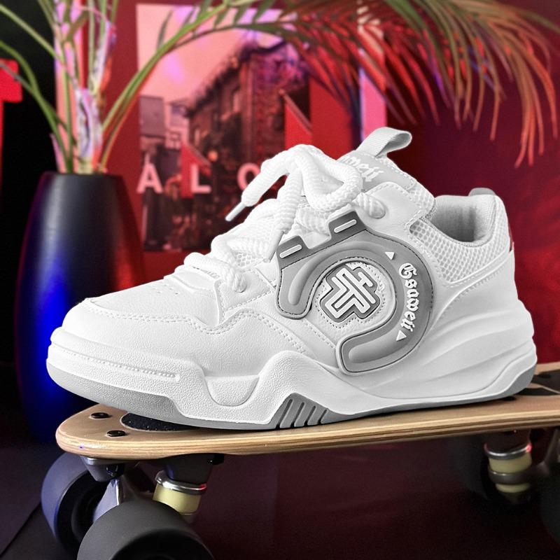 

Мода 2024 года, новые кроссовки для скейтбординга, уличного хип-хопа, мужские кроссовки для отдыха и спорта, кроссовки для бега на открытом воздухе, для студентов, вулканизированная спортивная обувь 44 белый