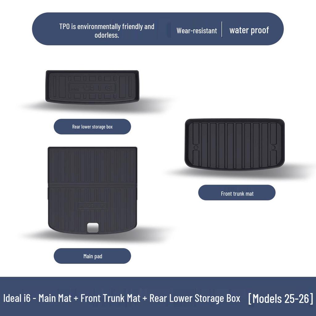 Ideal Waterproof TPE Trunk Mat for i6: Interior Modification Accessory