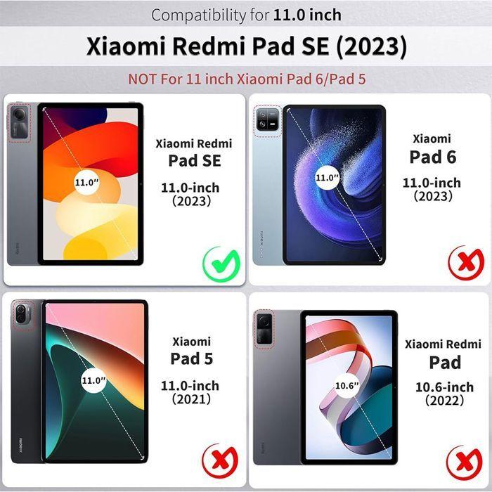 Coque + Verre Trempé - BOOLING - Xiaomi Redmi Pad SE 11" - Support Rotatif - Orange - Protection Optimale