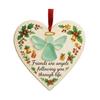 Sea Glass Angel Ornament Friends Are Angels Sea Glass Art Christmas Ornament Friendship Heart Keepsake for Best Friends