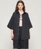 CARGOBROS FOR WOMAN American Check Oversized Short Sleeve Shirt (Black)