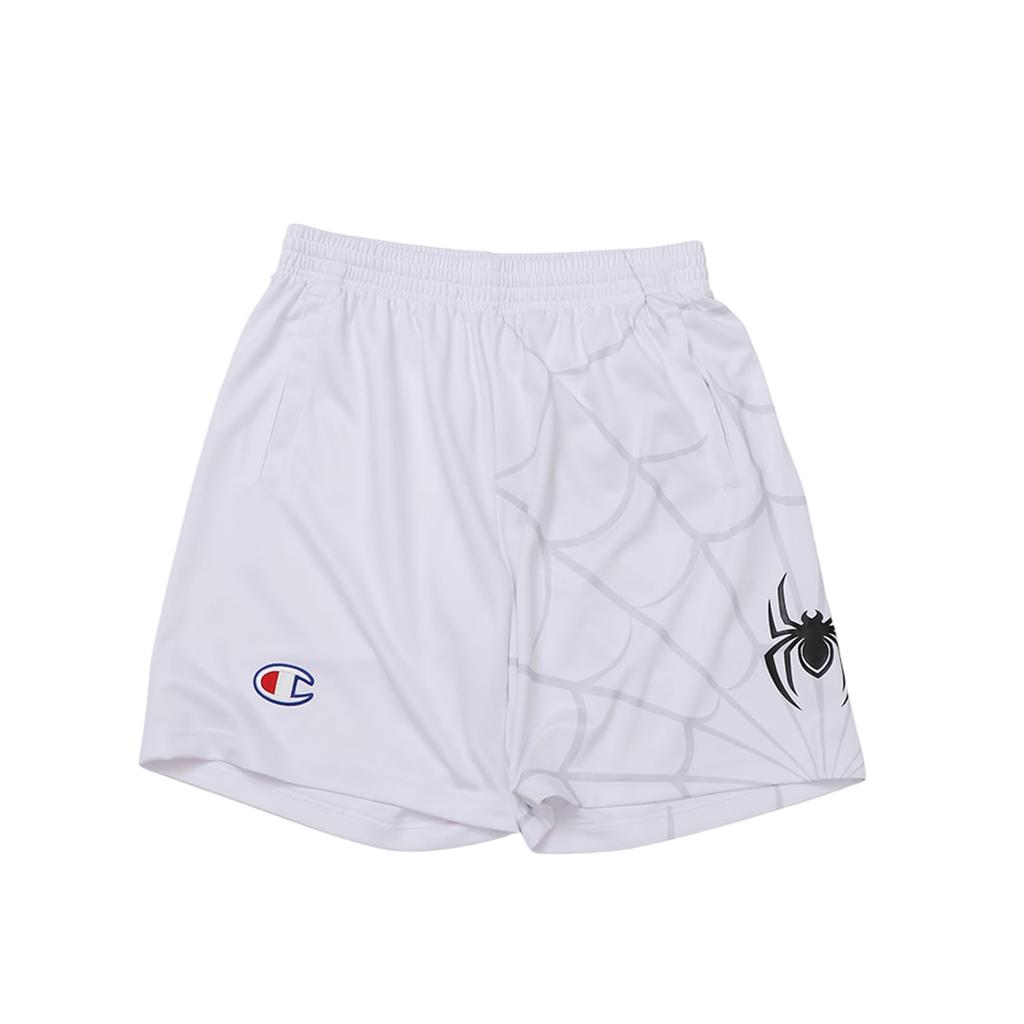 Antibacterial and Odor Quick Graphic Print White [Champion] Shorts, Resistant, Drying, Stretch, Shorts, Basketball, C3-YB546 Men's