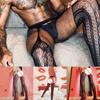 Sexy Mens Pantyhose Bottoms Breathable Fishnet Garters