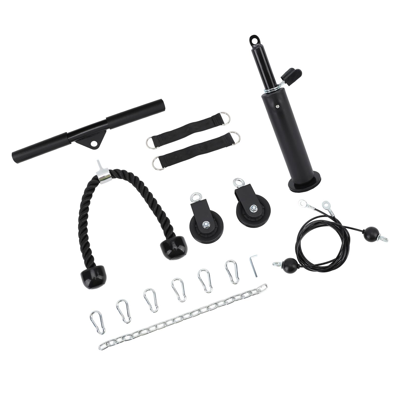 

Набор оборудования для фитнеса своими руками, съемная ручка, вращающийся на 360 градусов шкив, система шкивов для домашнего спортзала для бицепсов