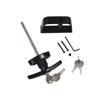 Shed Door Latch T-Handle Lock Kit with 2 Keys 5-1/2"" Door Lock for Playhouses Chicken Coops Camper