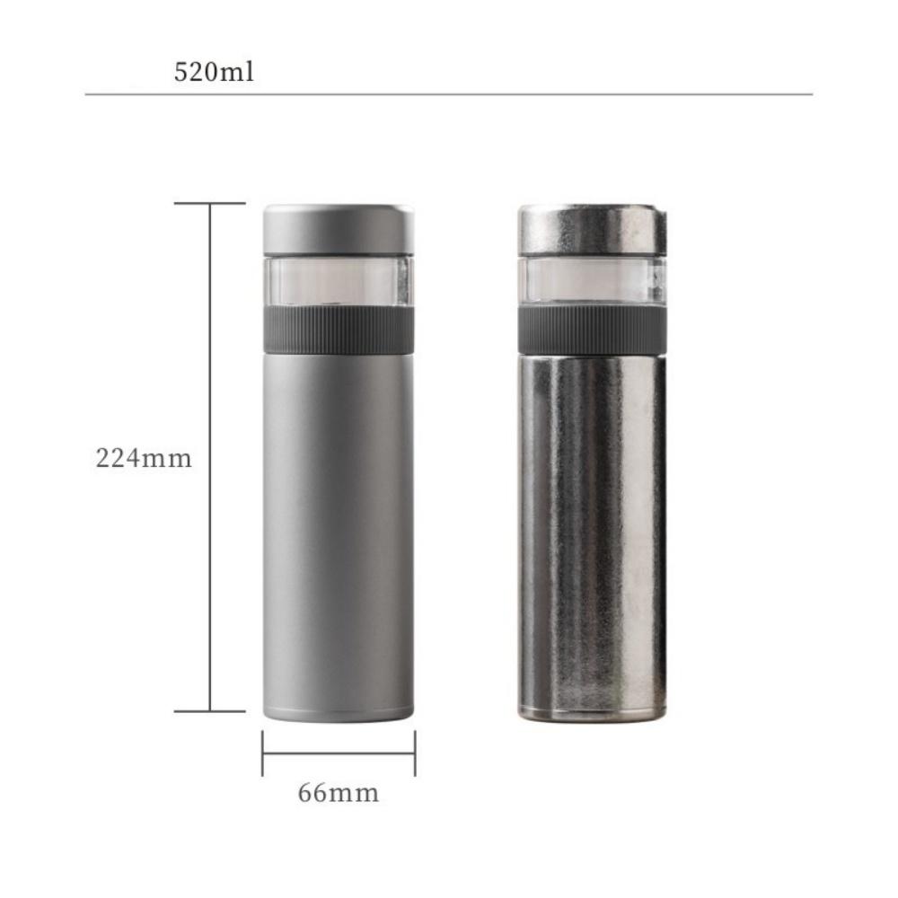 Titanium Thermos For Tea With Separation Tea Infuser Insulated Tea Bottle Titanium Vaccum Water Bottle For Tea Keep Cold And Hot