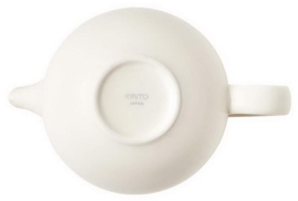 Kinto PEBBLE konvice na čaj 480ml bílá dárková sada 17140
