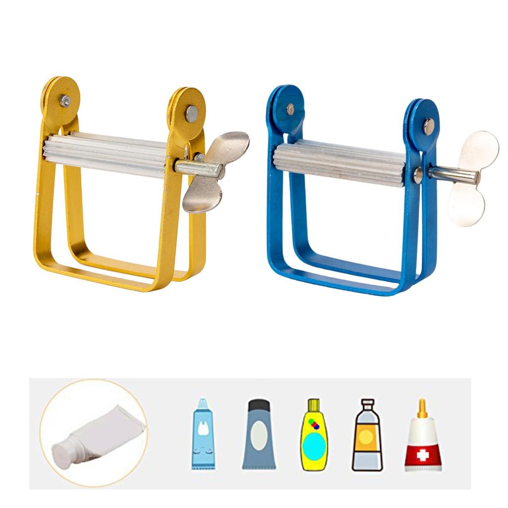 Zahnpastatube Ausdrücker Edelstahl Zahnpastatube Ausdrückwerkzeug für Wasabi-Tuben Friseursalon Tomatenmark Farbtuben