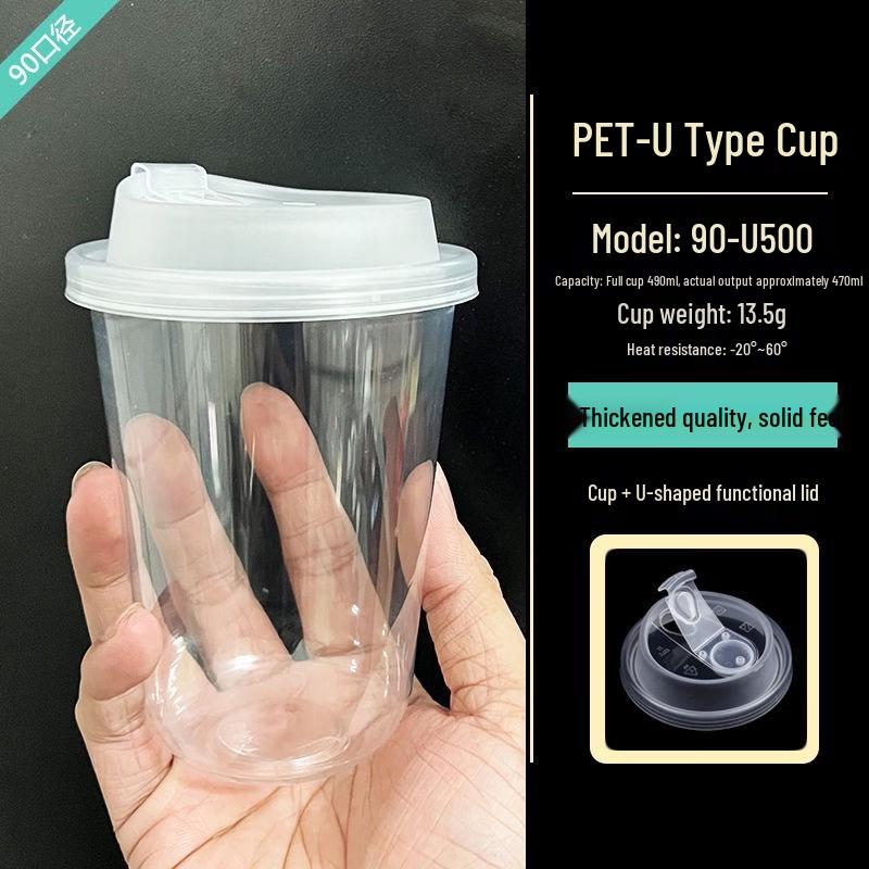 Disposable U-shaped Transparent Cup Set