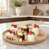 6 Pcs Plastic Artificial Cake Model 2.56x2.17in Fake Cake Model Faux Food Model  Bakery Display