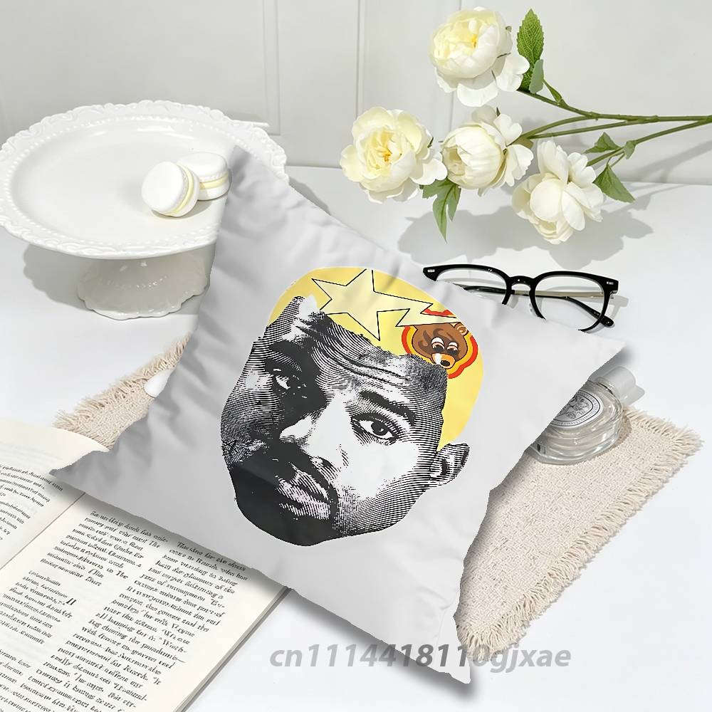 KKanye West Yeezus Ye Jesus is King Pillow for Sofa Seat Chair DecorativeModern Home Decor Print Throw Cushion
