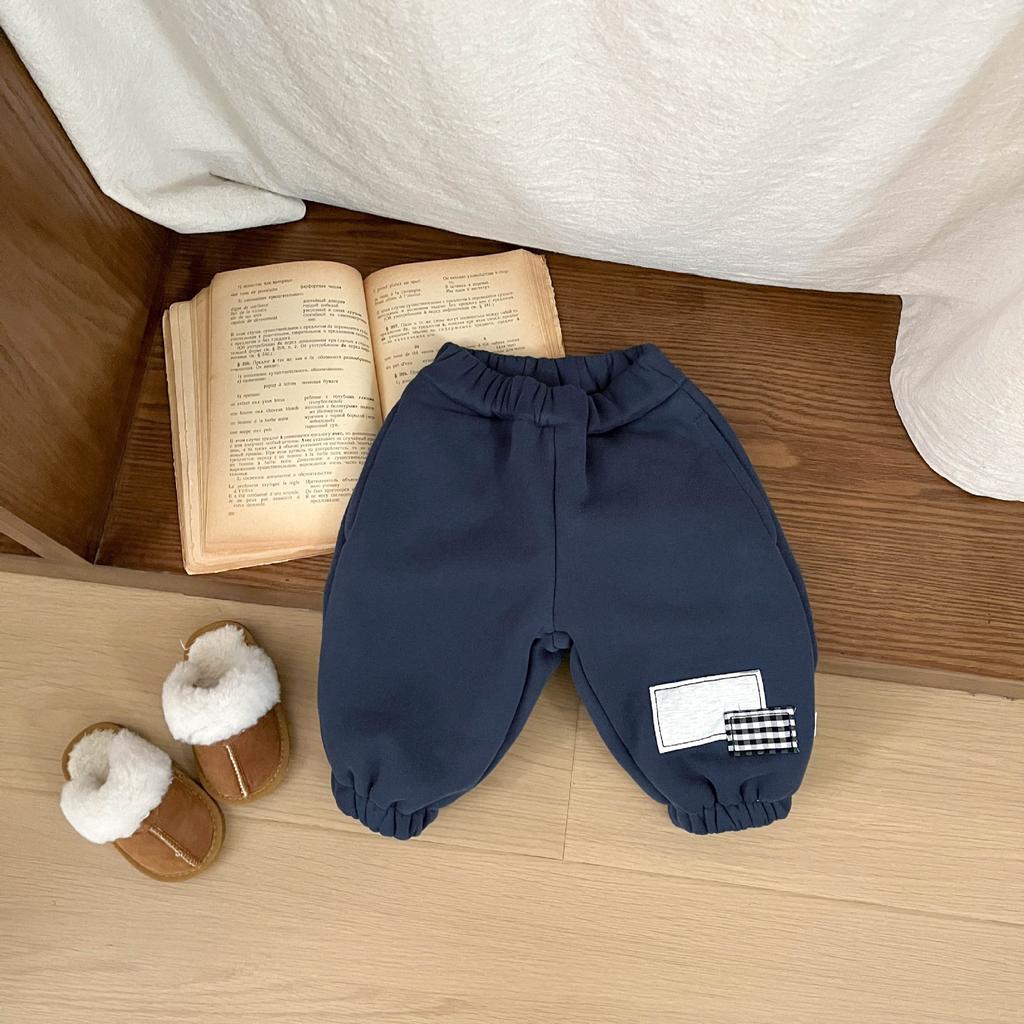 Boys Knitted Sweater Autumn And Winter New Baby Pullover Sweater Small Gloves Round Neck Children Loose Foreign Style