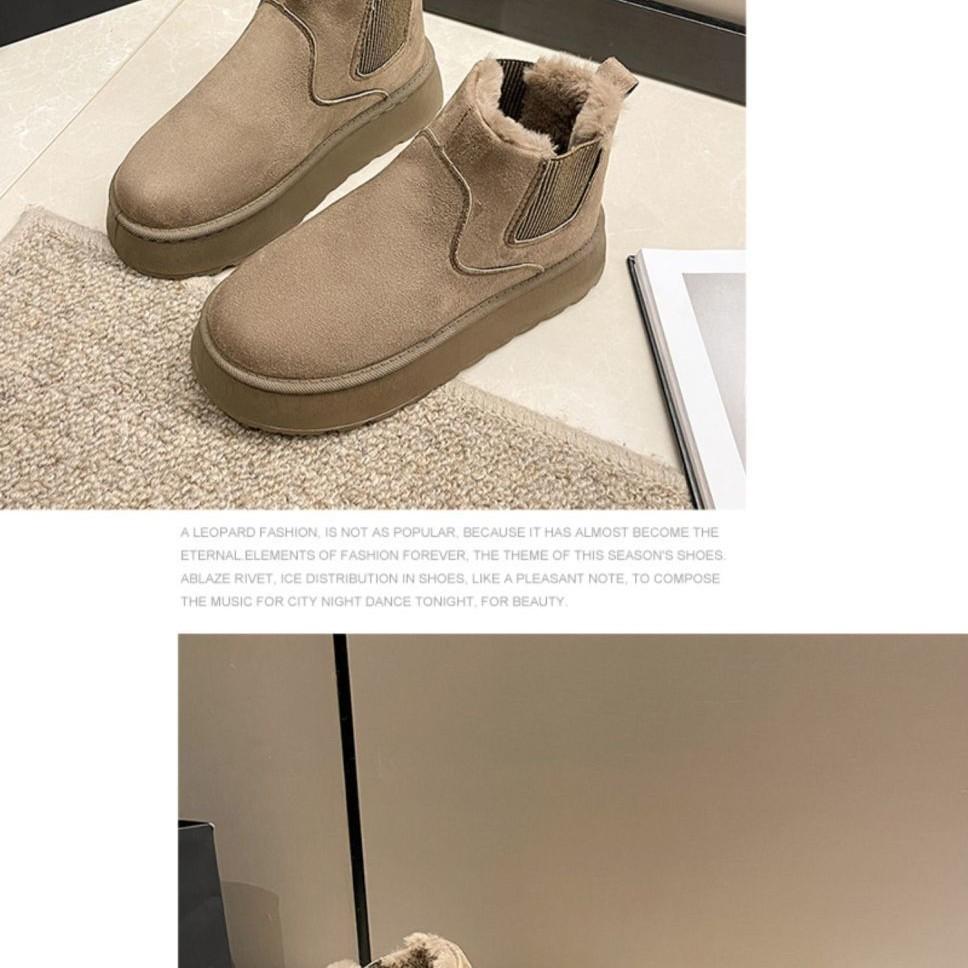 thick-soled snow boots women's winter velvet thickened warm boots bread women's shoes large cotton shoes