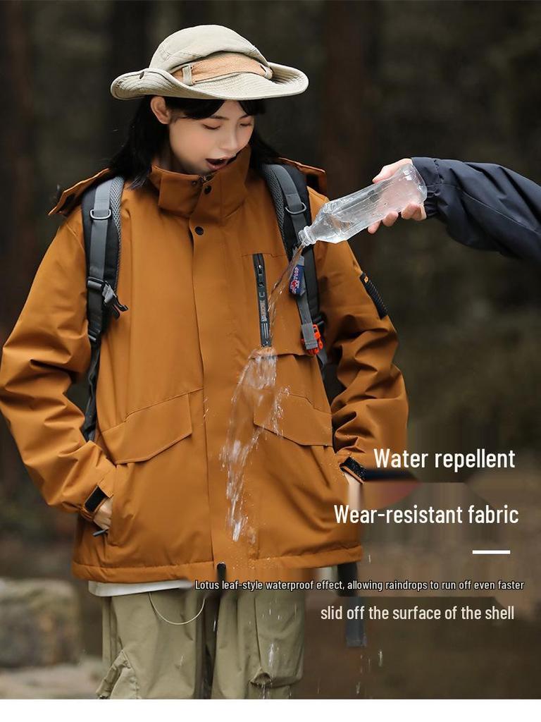 System Górski Wiatroodporna Wodoodporna Kurtka Puchowa, Rozmiar Plus, Wiosna/Jesień, Męski i Damski Zestaw Outdoorowy do Wspinaczki