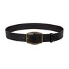 Women's High-End Retro Embossed Brown Leather Belt - Alloy Buckle, Ethnic American Y2K Style