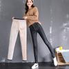 Fashion Women Plus Size Plus Velvet Elastic High Waist Casual Jeans Pencil Pants