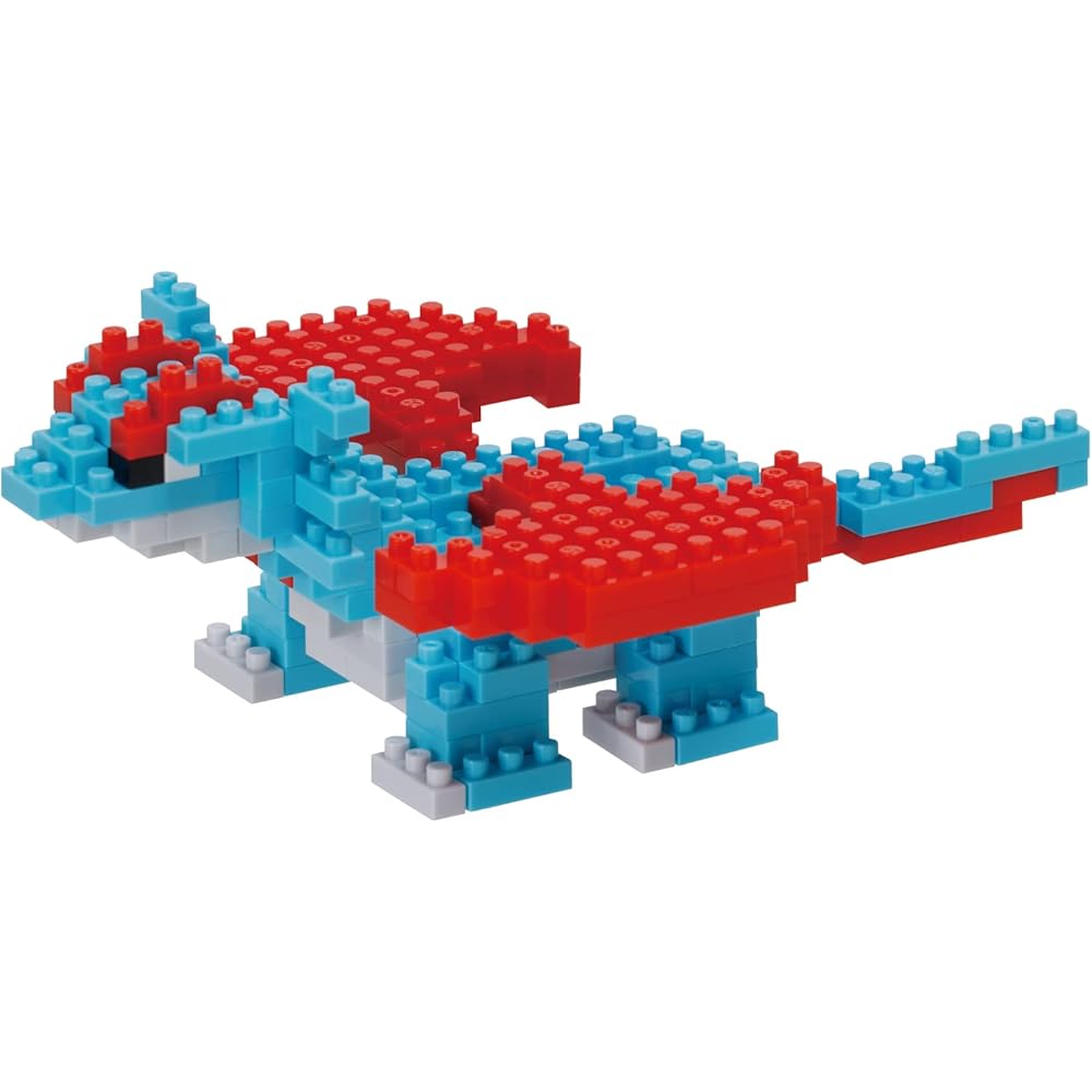 Kawada Nano Block Pokmon Salamence 210 Pieces for Ages 12 and Up Building Toy