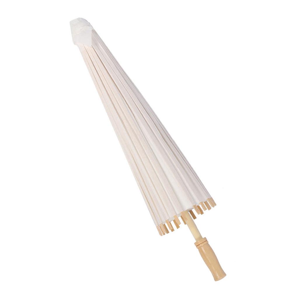 Klassische weiße Farbe DIY Papier Regenschirm Sonnenschirm Hochzeit Brautparty Deko Foto Requisite