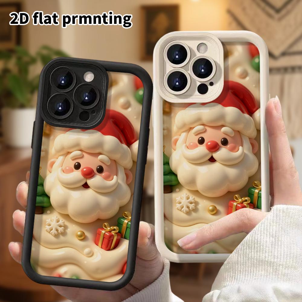 Phone Case: 2D Flat Design Suitable for iPhone 18 17 16 15 14 13 Pro Protective Case, Warm and Soft, Perfect Christmas and Halloween Holiday Gift