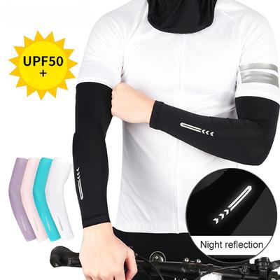 1 Paar Armstulpen aus atmungsaktivem Eisgewebe mit UV-Schutz für Laufkühlung, UPF 50, Fitness, Basketball, Ellenbogenschützer, Sport, Radfahren im Freien