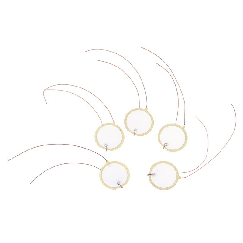 5Pcs 13Mm 21.5Mm 27Mm Piezoelectric Ceramic Wafer Plate Piezo Ceramic Buzzers Double-Sided Brass Ultrasonic Buzzer For Speaker