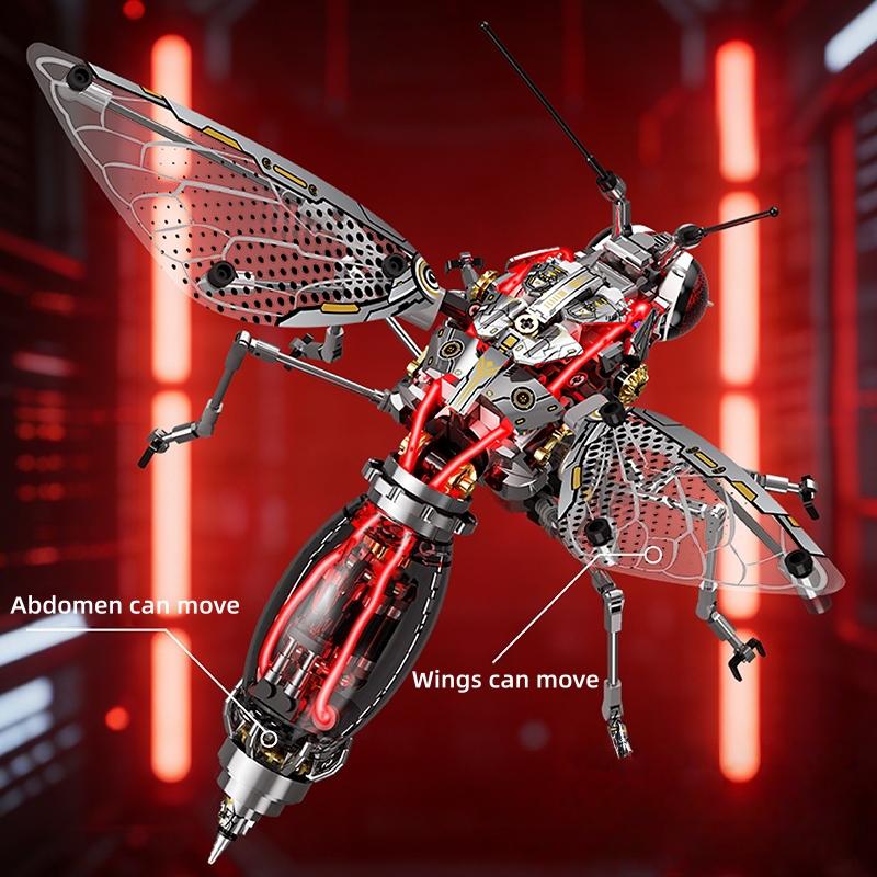 Fresh-From-Factory First-Class Mechanical High-Standard Mosquito Superior-Grade Building-Set High-Standard Bricks Premium-Quality Cyberpunk Insect